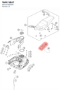 Diagram preview: TAPE SEAT (A60107060000)