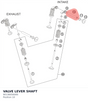 Diagram preview: VALVE LEVER SHAFT (90136056000)