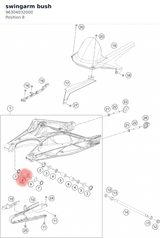 Diagram preview: swingarm bush (96304032000)