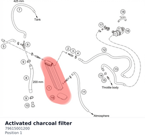 Diagram preview: Activated charcoal filter (79615001200)