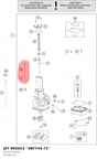 Diagram preview: JET NEEDLE ''6BFY44-72'' (55431234100)