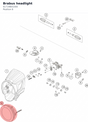 Diagram preview: Brabus headlight (61714B01000)