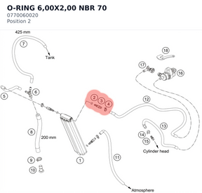Diagram preview: O-RING   6,00X2,00 NBR 70 (0770060020)