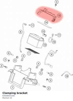 Diagram preview: Clamping bracket (63508055100)