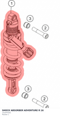 Diagram preview: SHOCK ABSORBER ADVENTURE R 16 (15187P2501)