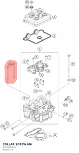 Diagram preview: COLLAR SCREW M6 (90136020005)