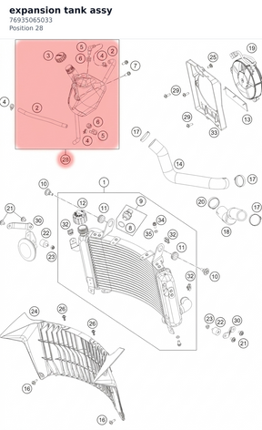 Diagram preview: expansion tank assy (76935065033)
