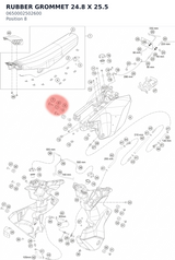 Diagram preview: RUBBER GROMMET 24.8 X 25.5 (0650002502600)
