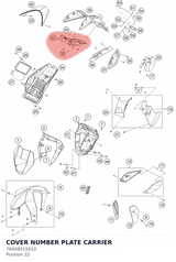 Diagram preview: COVER NUMBER PLATE CARRIER (76008015010)