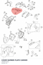 Diagram preview: COVER NUMBER PLATE CARRIER (76008015010)