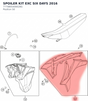 Diagram preview: SPOILER KIT EXC SIX DAYS 2016 (7770805400028G)
