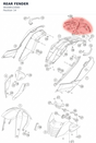 Diagram preview: REAR FENDER (90208515000)
