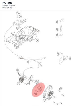 Diagram preview: ROTOR (50439005000)