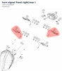Diagram preview: turn signal front right/rear l (C90714026000)