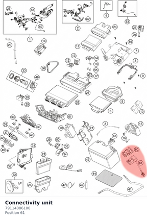 Diagram preview: Connectivity unit (79114086100)