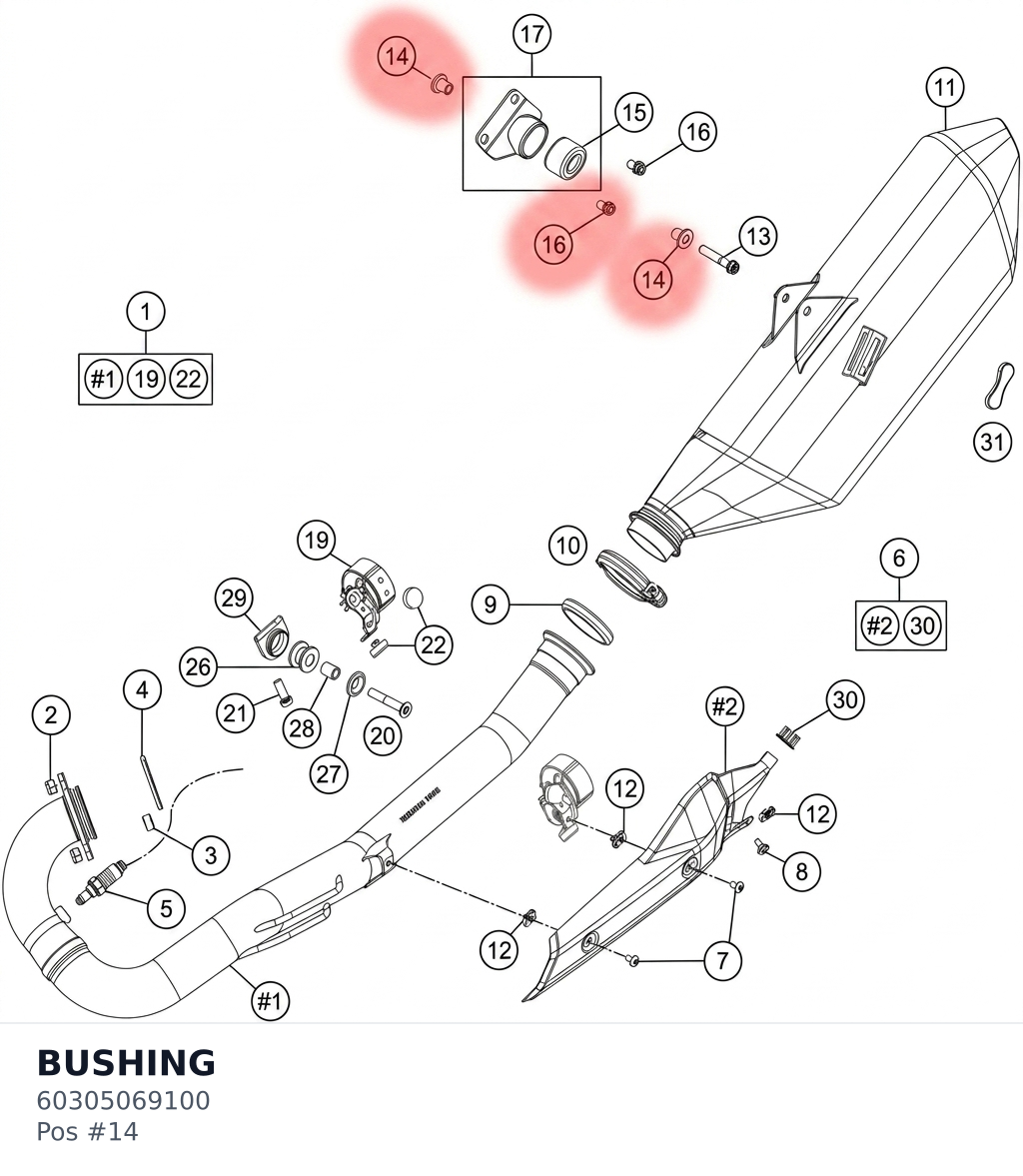 Diagram preview: BUSHING (60305069100)