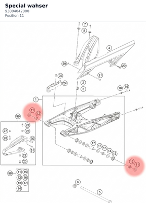 Diagram preview: Special wahser (93004042000)