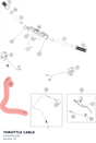 Diagram preview: THROTTLE CABLE (93502091100)