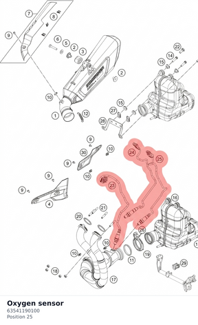 Diagram preview: Oxygen sensor (63541190100)
