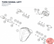Diagram preview: TURN SIGNAL LEFT (95814125000)