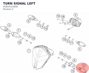 Diagram preview: TURN SIGNAL LEFT (95814125000)