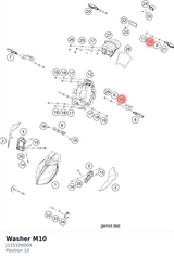 Diagram preview: Washer M10 (J125100009)