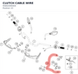 Diagram preview: CLUTCH CABLE WIRE (95802090000)