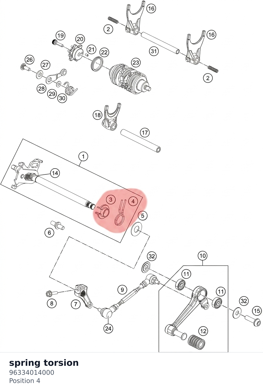 Diagram preview: spring torsion (96334014000)