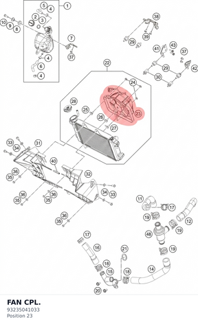 Diagram preview: FAN CPL. (93235041033)