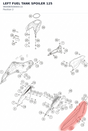 Diagram preview: LEFT FUEL TANK SPOILER 125 (96008050000CCA)