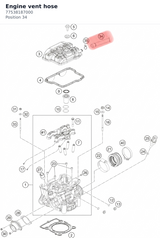 Diagram preview: Engine vent hose (77538187000)