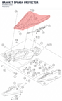 Diagram preview: BRACKET SPLASH PROTECTOR (61304051000)