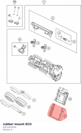 Diagram preview: rubber mount ECU (63511033050)