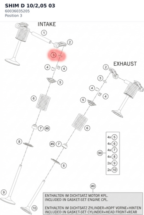 Diagram preview: SHIM D 10/2,05              03 (60036035205)