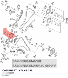 Diagram preview: CAMSHAFT INTAKE CPL. (69336009144)