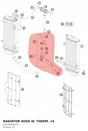 Diagram preview: RADIATOR HOSE W. THERM.     14 (50335626033)