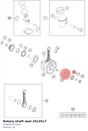 Diagram preview: Rotary shaft seal 25x35x7 (0760002535000)
