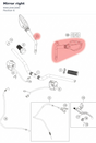 Diagram preview: Mirror right (93012041000)