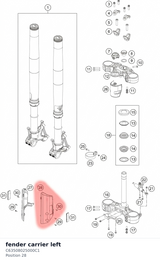 Diagram preview: fender carrier left (C63508025000C1)