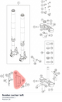 Diagram preview: fender carrier left (C63508025000C1)