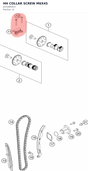 Diagram preview: HH COLLAR SCREW M6X45 (J025060453)