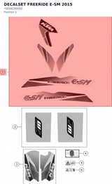 Diagram preview: DECALSET FREERIDE E-SM    2015 (70008299000)