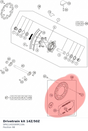 Diagram preview: Drivetrain kit 14Z/50Z (SPA114G50KM118A)