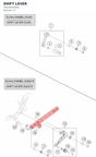 Diagram preview: SHIFT LEVER (76034036000)