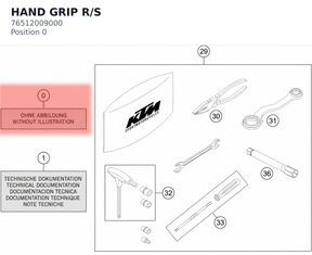 Diagram preview: HAND GRIP R/S (76512009000)