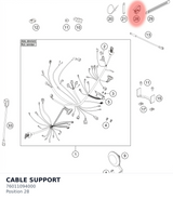 Diagram preview: CABLE SUPPORT (76011094000)