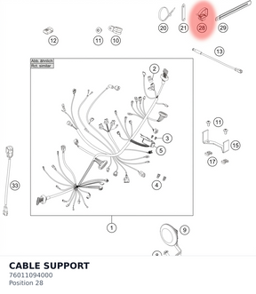 Diagram preview: CABLE SUPPORT (76011094000)
