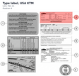 Diagram preview: Type label, USA KTM (LI21-761-11)