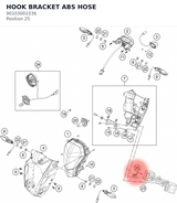Diagram preview: HOOK BRACKET ABS HOSE (90103001036)