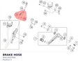 Diagram preview: BRAKE HOSE (93013037000)